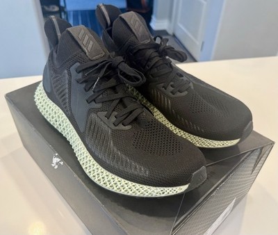 Gently Owned Mens Adidas Alphaedge 4D Running Shoes Black Size 12 w Box Pristine
