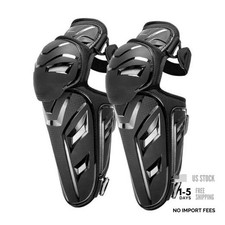 2pcs Men's Motorcycle Knee Shin Guard Pads - CE Level 1 TPU 2pcs-Knee Pad-Black