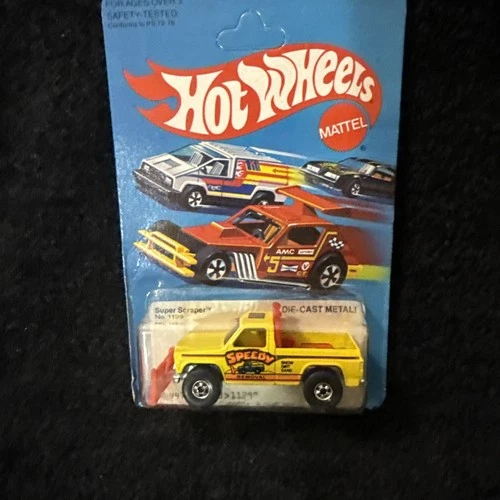 Hot Wheels Vintage Super Scraper Yellow Speedy Removal 1979 Pickup Truck Diecast
