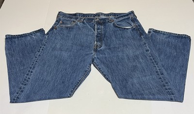 Levi's 501 Mens Tag 38x30 Measures 37x29 Straight Leg Blue Jeans Button Fly