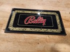 Vintage Bally Gaming slot machine 15-1/8" by 7-3/4" glass marquee sign — photo 1