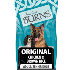 Burns Hypoallergenic Dry Dog Food Adult Senior Chicken Brown Rice 12kg