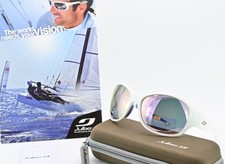 Occhiali da sole Julbo Island J5301110 Wrap Oval Cat 3 a specchio bianco luci...