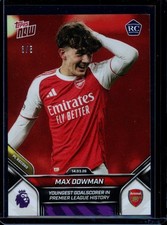 2025-26 Premier League Topps Now #156 Max Dowman Red /5 Rookie Arsenal