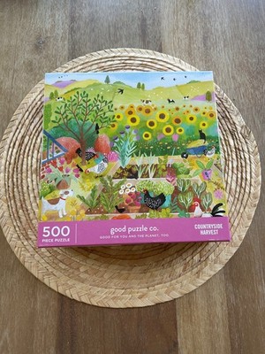 Galison Good Puzzle Co. Countryside Harvest 500 Piece Jigsaw Puzzle NEW SEALED