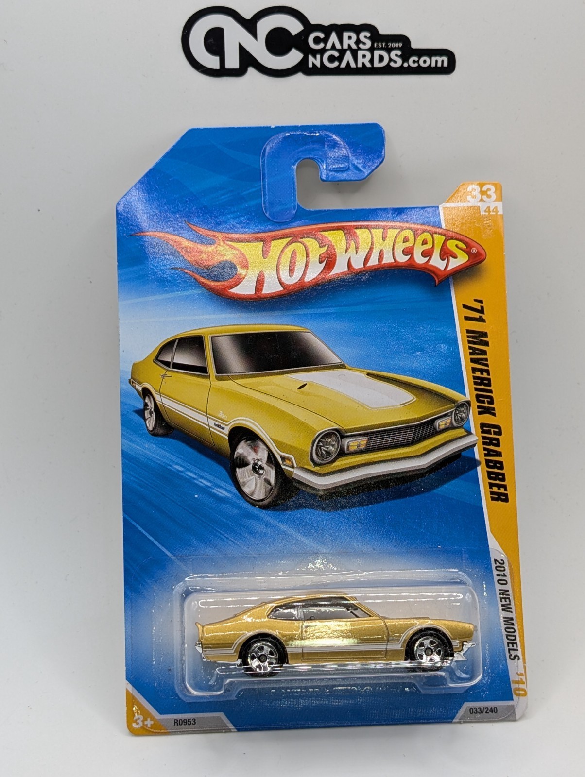 2010 Hot Wheels New Models 33/44 '71 Maverick Grabber Gold 33/240