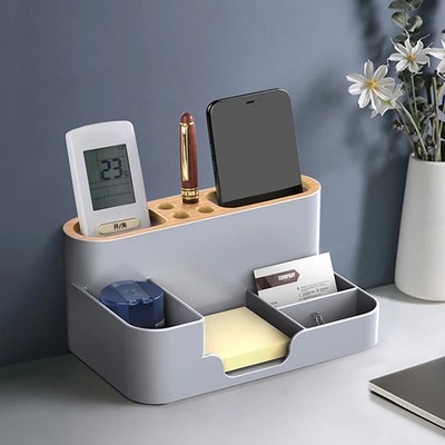 Multifunction Desktop Organizer Pen Holder Stationery Makeup Storage Caddy Box