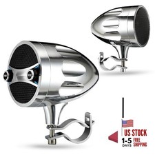 Bluetooth Motorcycle Speakers - Waterproof, 200W RZR Speakers for Silver