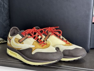 Nike Air Max 1 Travis Scott Cactus Jack Baroque Brown Lemon Drop Size 7 No Box
