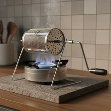 Hand Crank Coffee Roaster Direct Fire Manual Coffee Bean Roaster No Electricity