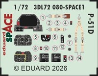 MW22 Eduard 3DL72080 P-51D Space 1/72 3D Decal For Arma Hobby