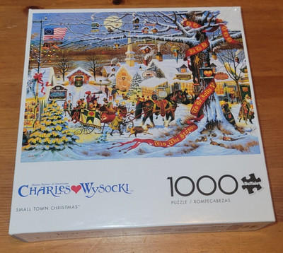 Charles Wysocki Small Town Christmas PUZZLE 1000 PCS