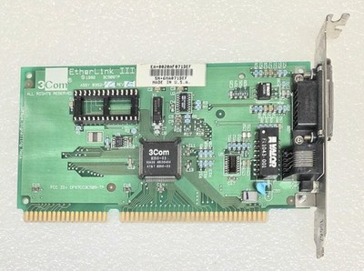 3COM 3C509TP ETHER-LINK III NETWORK INTERFACE CARD 10 MBPS RATE, ISA w/AUI