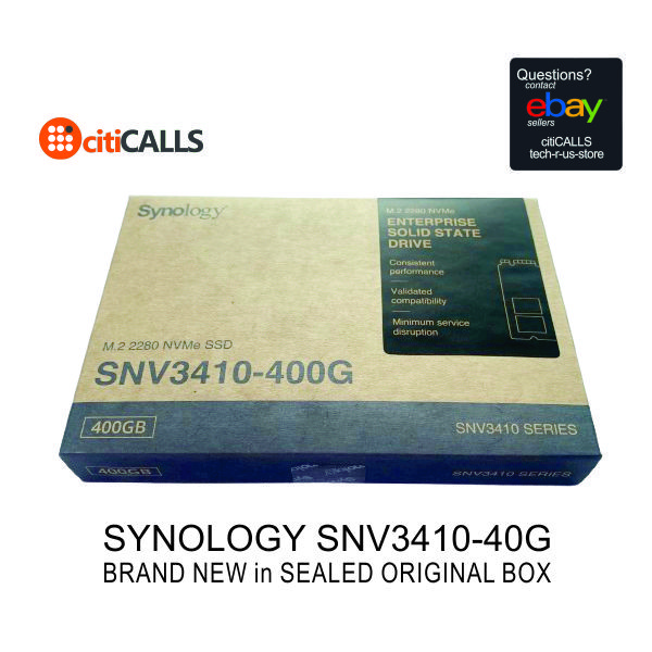 Synology SNV3410-400G 400GB SSD M.2 2280 PCIe NMVe Internal Solid State Drive