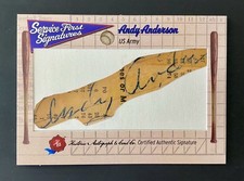 2025 Historic Autographs World War 2 WWII US Army MLB Andy Anderson Cut Auto 1/1
