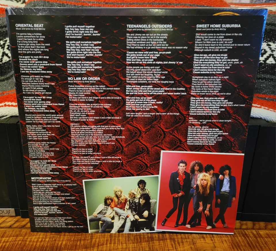 Hanoi Rocks - Oriental Beat 40th Anniversary Blood Red VInyl RE(AL)MIX] w/POSTER - Image 4 of 4