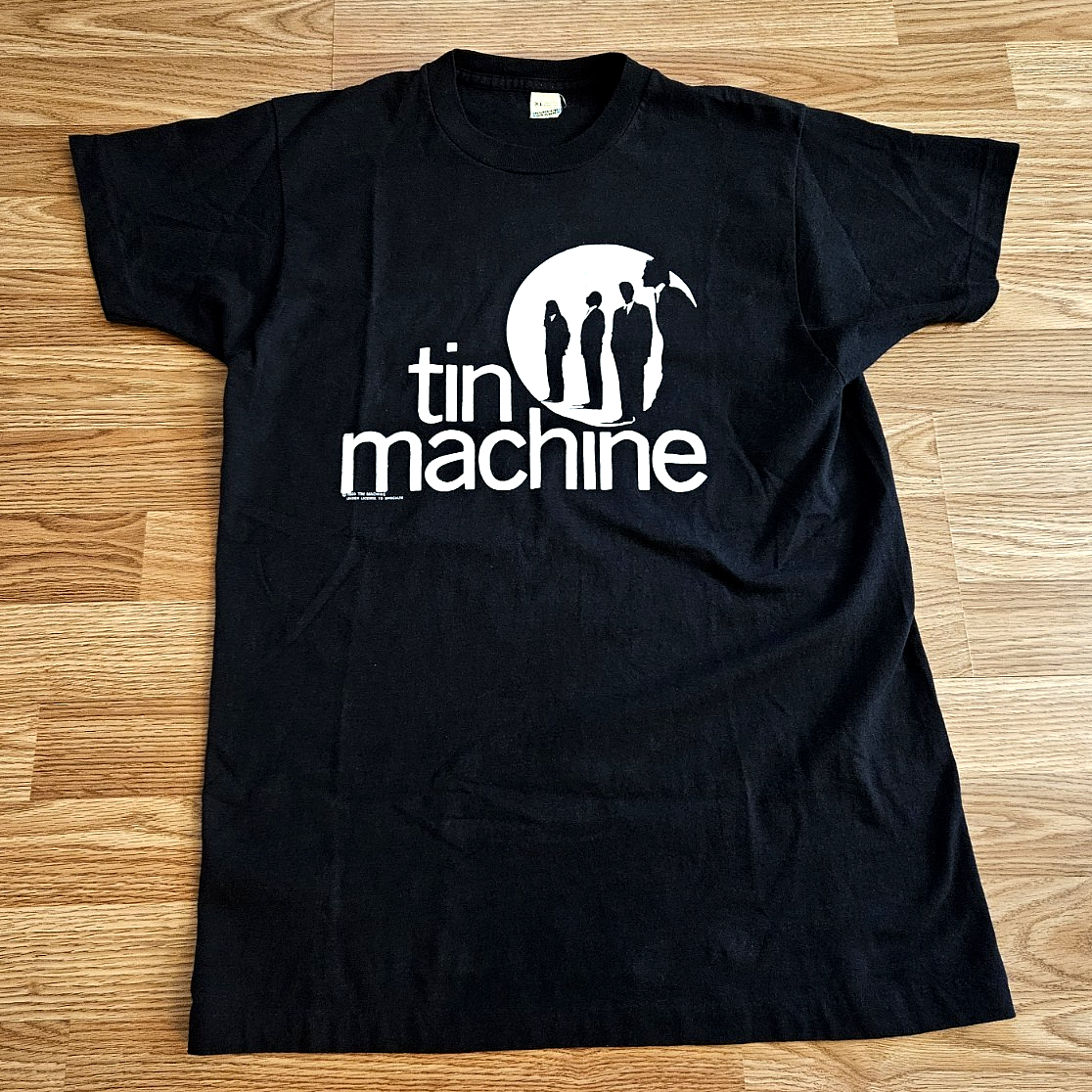 Vintage 80s David Bowie Tin Machine T Shirt Size XL Single Stitch