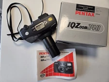 Pentax IQZoom 140 Telephoto Compact Film Camera Box Manual