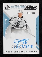 2018 SP Authentic Future Watch Inscriptions 12/50 Jaret Anderson-Dolan Auto m0p