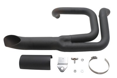 Wyatt Gatling Lake Style Exhaust System Black for Harley-Davidson