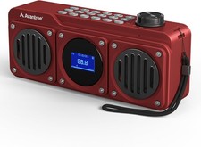 BoomByte Portable FM Radio Bluetooth Speaker with Stereo Sound
