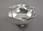 Perlita Modernist Star Form Sterling Silver Bowl Ball Feet Mexican Mid-Century M