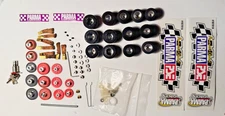 LARGE LOT OF SLOT CAR FIXER / REPLACEMENT PARTS, TIRES - GEARS - BEARINGS - ETC