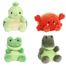 Aurora Plush Palm Pals - SET OF 4 AQUATIC ANIMALS Tiny, Ribbits, Tide Scales