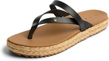 Reef Women's Black Vista Carmen Flip Flop Sandals NW/OB 9M