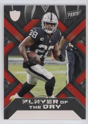 2022 Panini Player of the Day Red /99 Josh Jacobs #22 12v1