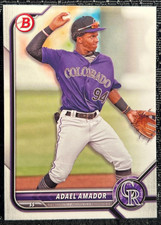 5 CARD LOT 2022 Bowman Draft ADAEL AMADOR Rockies Prospect RC #BD-59