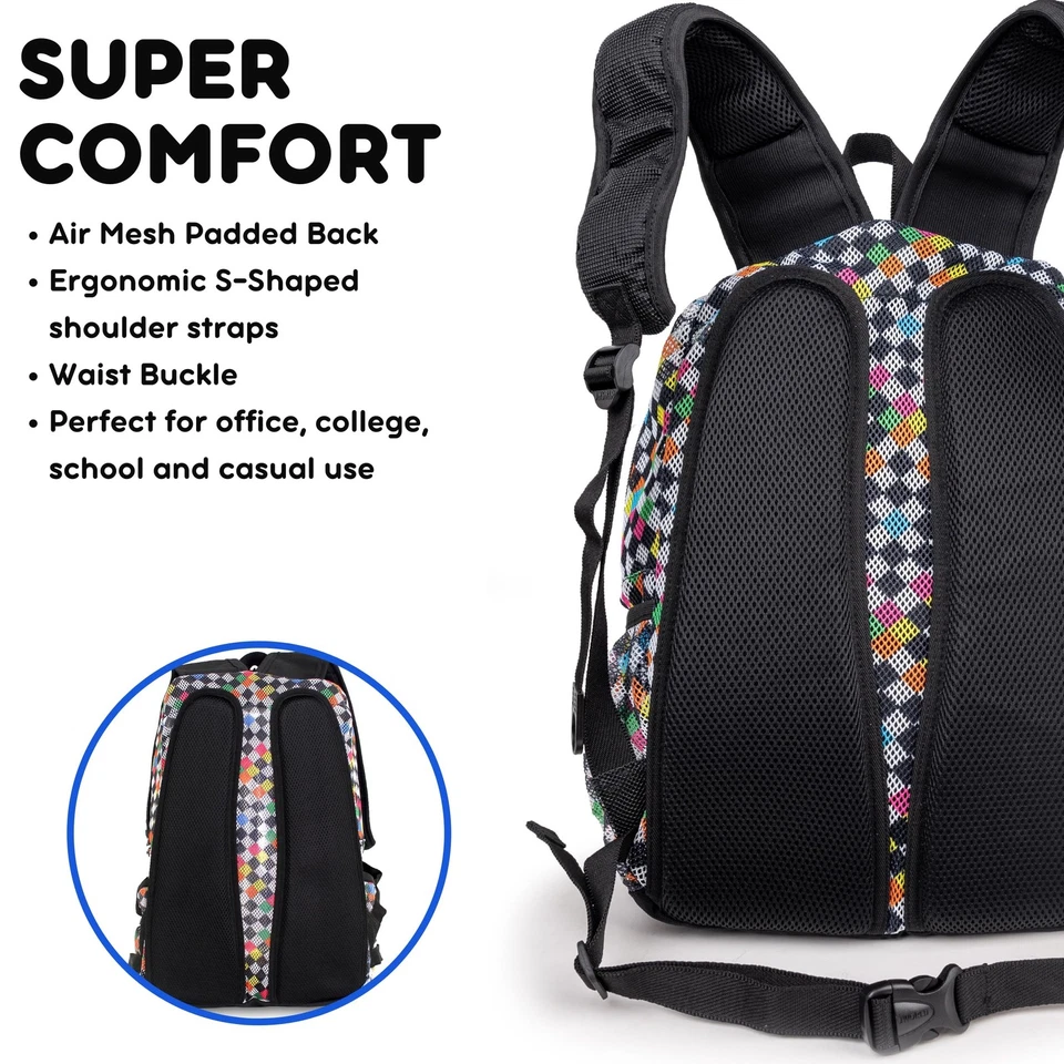 Mochila a cuadros de malla J World New York Foto 4 de 4