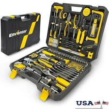 220-Piece Home Tool Kit DIY Auto Repair Mechanics Handyman Complete Set New