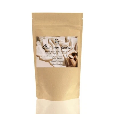 Chaï aux épices - Thé noir & Oolong - Sachet 100 grammes - Photo 1/3