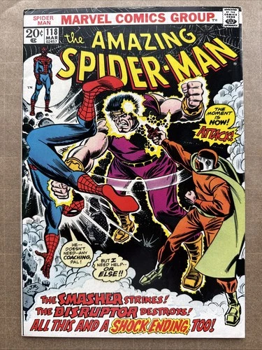 Amazing Spider-Man #118 VF/NM Marvel Comics 1973 Death of Smasher!