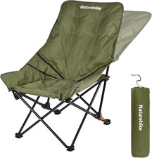 Naturehike Seastar Padded Camping Chair, Oversized 2-Position Adjustable Folding