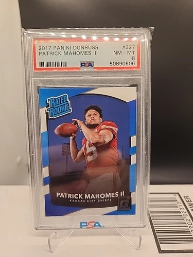 2017 Donruss Patrick Mahomes Rc #327 PSA 8 50890606