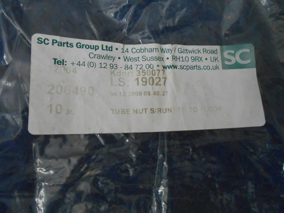 Nuevo SC Parts Group Seat Runner Tuercas (10) Austin Healey 100-6 3000 206490 Foto 2 de 3