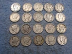 20 SILVER MERCURY DIMES WITH DATES  lot 82