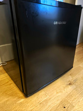 Cookology Black Table Top Mini Fridge, Single Door, Freestanding, Manual Defrost