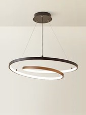 Refined Lighting Infinity Loop Matt Black LED Pendant Ceiling Light