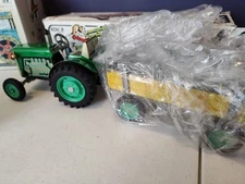 2 KOVAP 1:25 ZETOR TRACTOR & TRAILER Tin Wind-Up Green, Kovap Retro Road Roller 