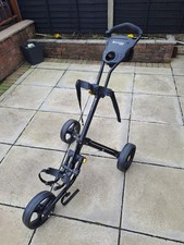 iCart Duo Golf Trolley 3-Wheel Push Trolley, Black