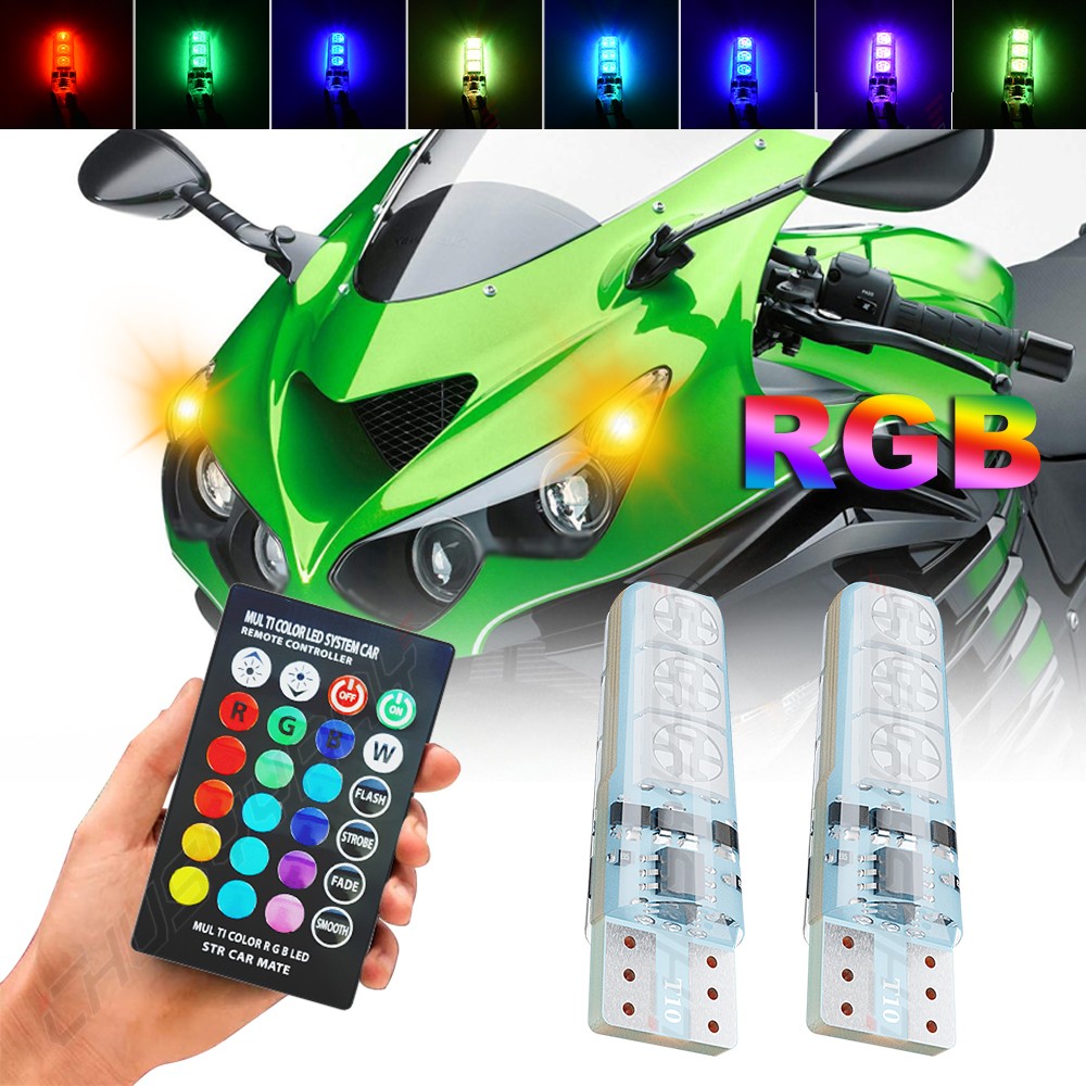 ランプ・ライト　LED For kawasaki zx-14r zx14r 1400 LED Headlight Pilot Park Lights T10