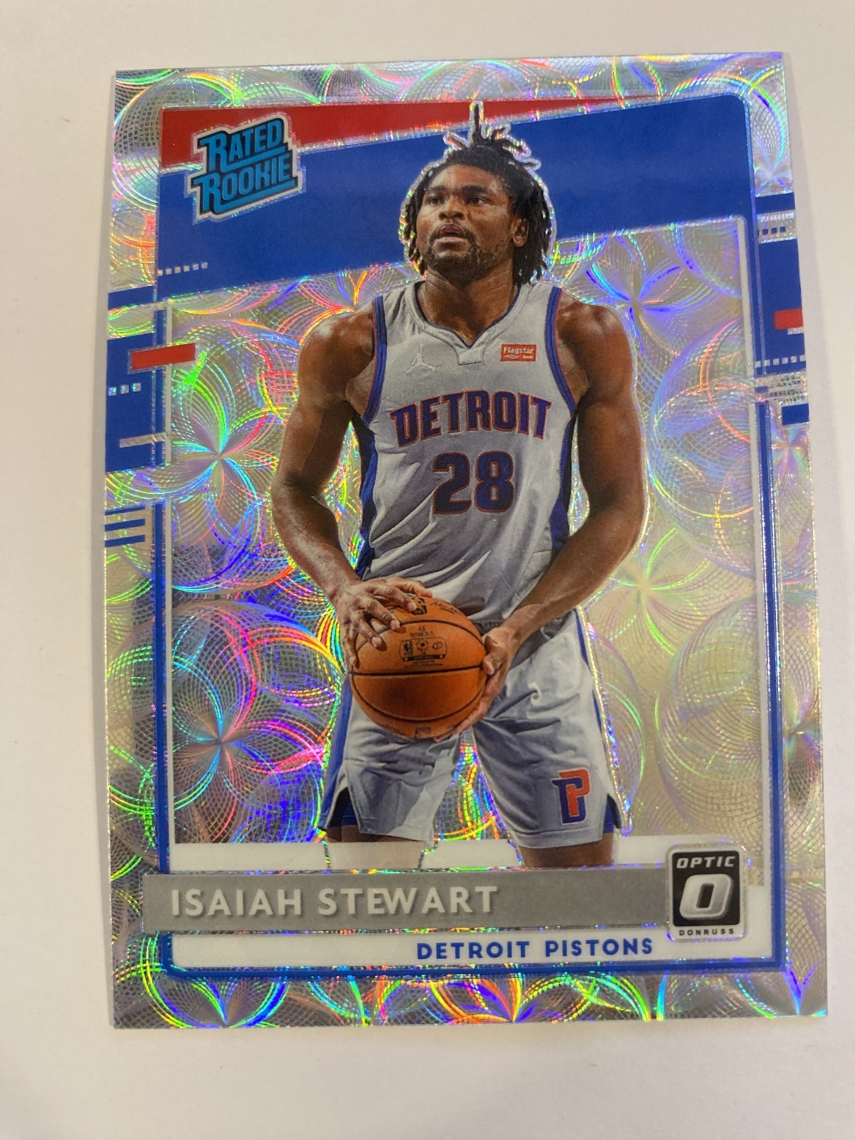 2020-21 OPTIC PREMIUM BOX SET ROOKIE RC /249 ISAIAH STEWART #166 DETROIT PISTONS