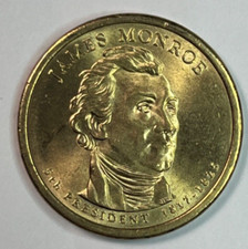 2008 P RARE JAMES MONROE DOLLAR COIN 1817-1825, Position A