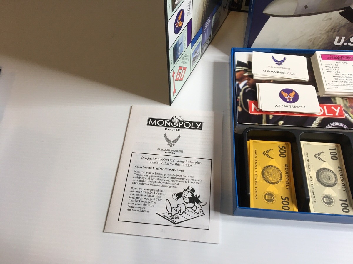 Monopoly US Air Force Edition Board Game - Used | eBay