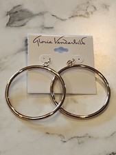 Gloria Vanderbilt Gold-Tone Hoop Earrings Lightweight  Classic Design