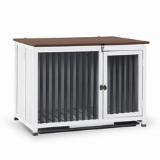 Lovupet Wooden Dog Crate Furniture, No Assembly Portable Large Pet Crate, 1295