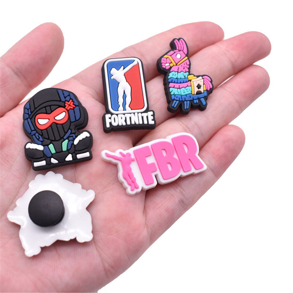 23Pcs Fortnite Shoes Charms Clogs For Croc Jibbitz Shoes Sandals DIY